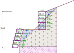 混凝土砌块挡土墙做法资料下载-[挡墙设计] GEO5多级台阶挡墙分析