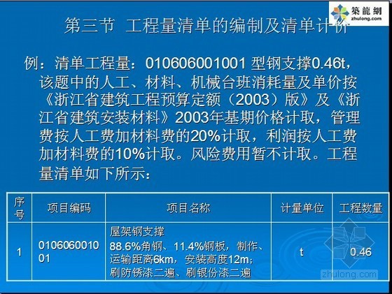 木栈道钢梁套浙江省定额资料下载-金属结构工程定额及清单计价入门讲义（实例解析）图解29页