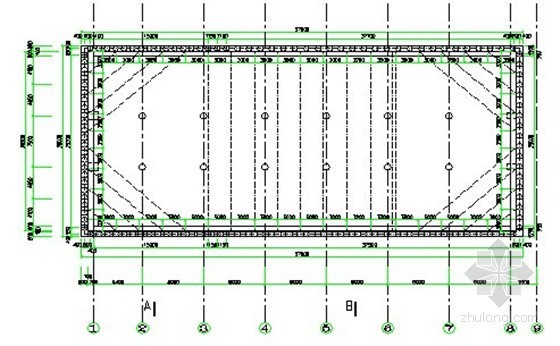 地铁深基坑预应力钢支撑施工技术及其内力影响因素分析-基坑支撑平面布置图 