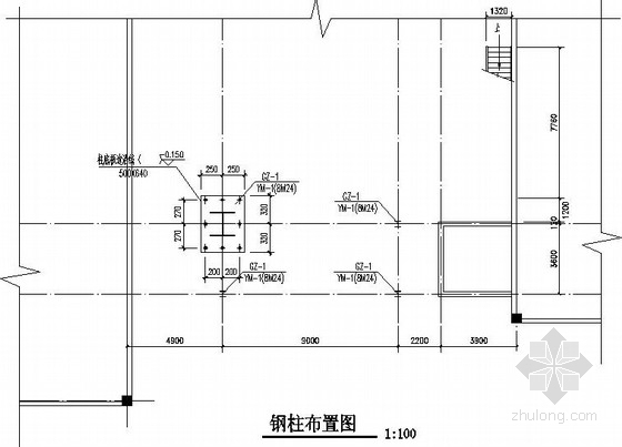 单层砖混办公资料下载-单层砖混围护钢框架结构施工图