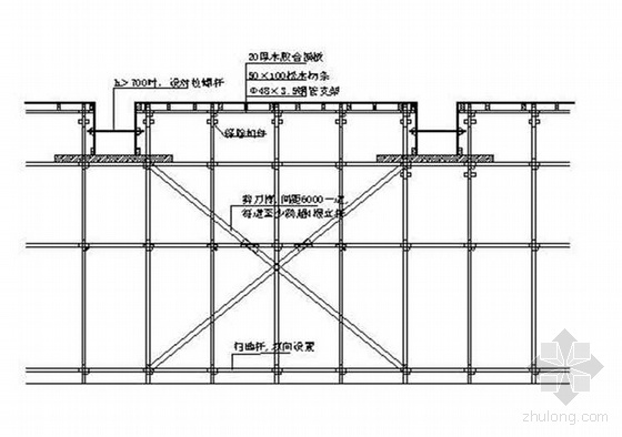 宁波某厂房高支架模板施工方案（层高11m）