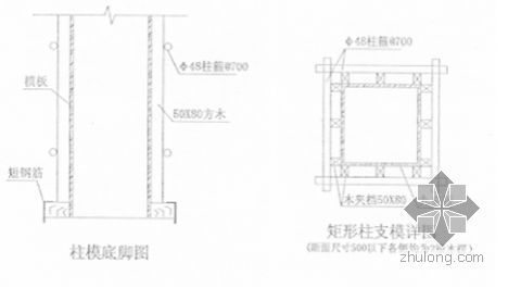 木模早拆体系资料下载-浙江某大学图书馆模板施工方案