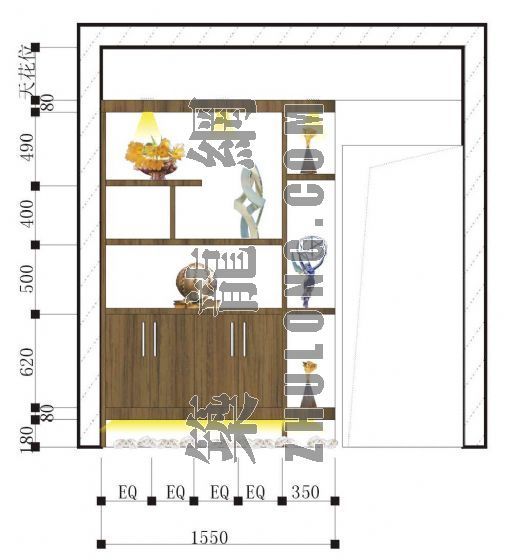 低层建筑外立面图资料下载-鞋柜立面图