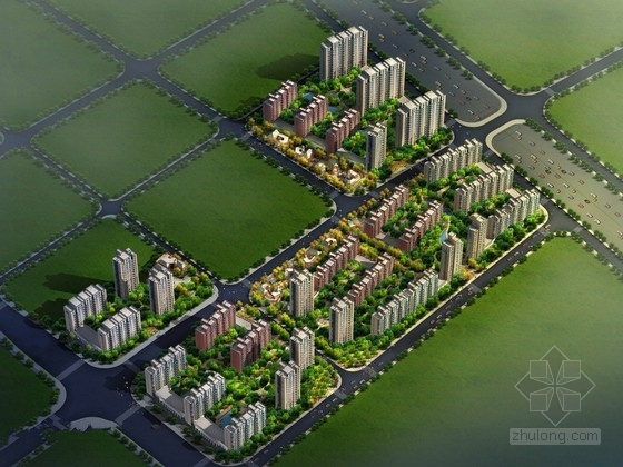 长沙富兴金融中心资料下载-[长沙]现代风格住宅区规划及单体设计方案文本