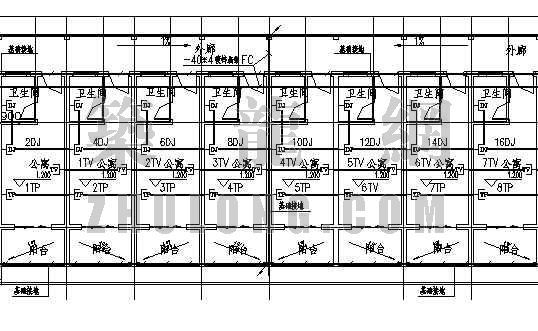 四层框架老年公寓资料下载-某老年公寓水电设计