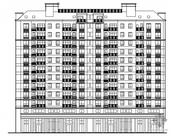 毕业设计施工图框资料下载-[三江]某花中城住宅楼建筑结构施工图(毕业设计)