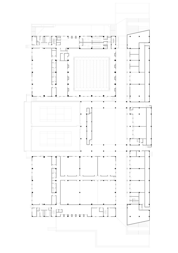 海宁浙江大学国际联合学院综合体育馆-Drawing002_Plan_of_the_first_floor_of_the_comprehensive_gymnasium