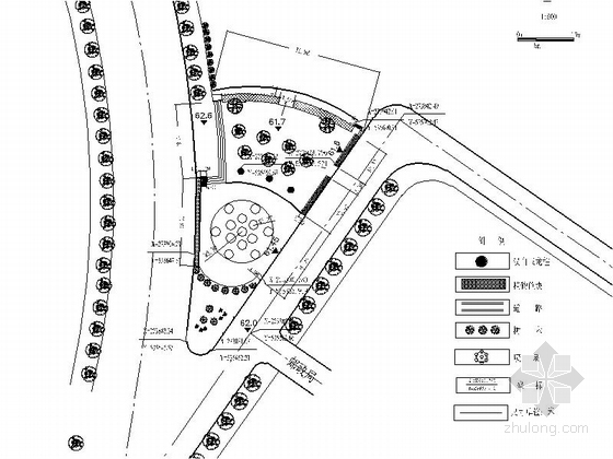 步行街广场景观规划设计施工图-广场照明施工图