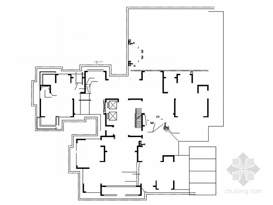 [长沙]高层框支剪力墙结构塔式住宅建筑施工图-高层框支剪力墙结构塔式住宅建筑平面图