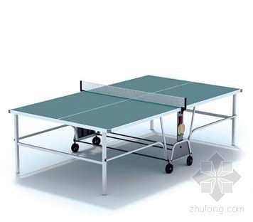 健身房及乒乓球室装饰资料下载-乒乓球桌003
