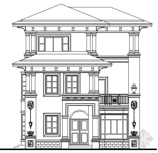 250三层别墅资料下载-某三层别墅建筑方案图