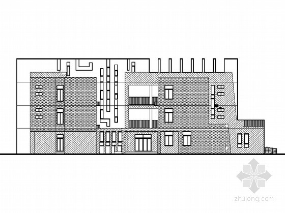 小区配套幼儿园模型资料下载-[安徽]某现代住宅小区住宅楼群配套幼儿园建筑方案图