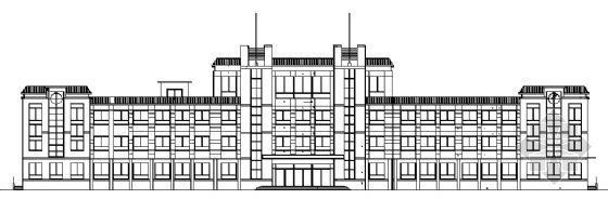 四层教学楼建筑设计图资料下载-某四层教学楼建筑施工图