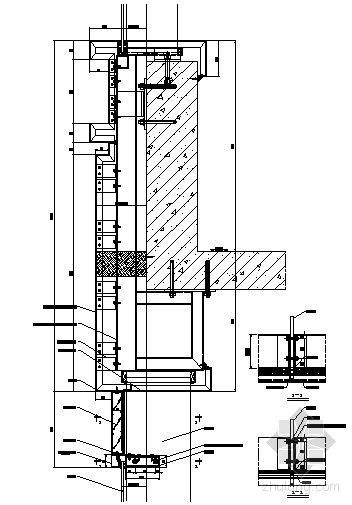 室内百叶隔断节点资料下载-玻璃上接百叶节点收口图8