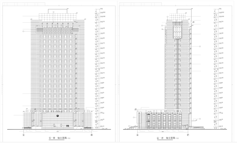 同济建筑学考研复习资料下载-同济院济宁全套办公楼施工图