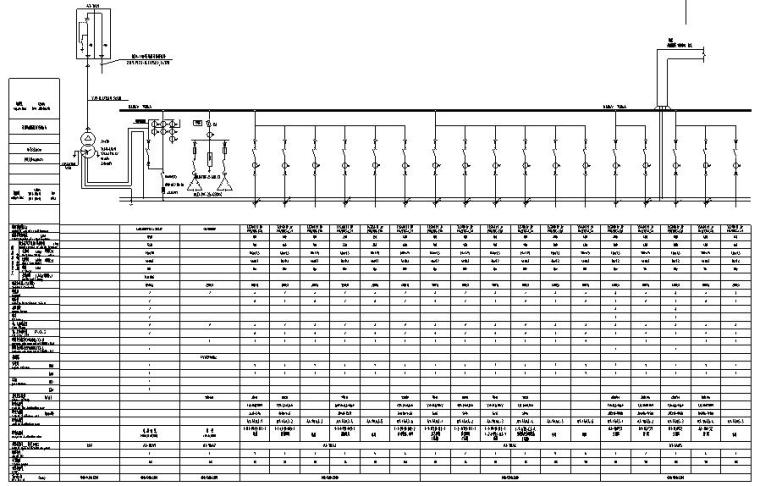 北京石油生产中心项目供电招标图纸（1,2,3号建筑）-配电系统图一