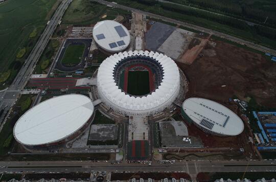 沈阳奥林匹克体育场资料下载-轮辐式张拉整体钢索膜结构案例--长春奥林匹克公园体育场