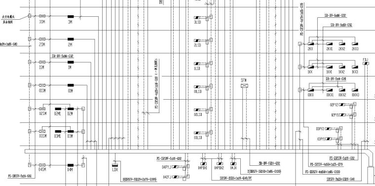 厂房电气系统图纸资料下载-某高层电气系统图