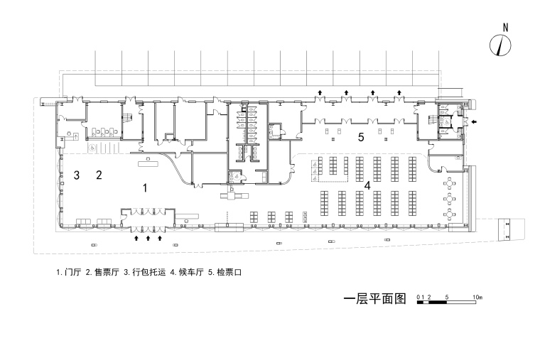 龙江公路客运北站-21-一层平面图