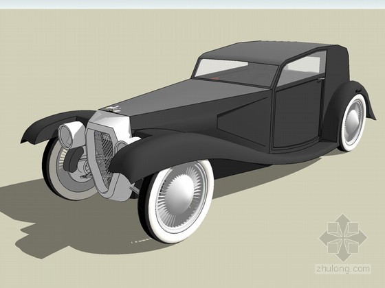 老式轿车SketchUp模型下载