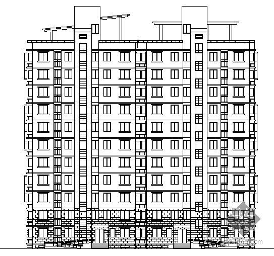 住宅区建筑施工效果图资料下载-[上海]某高档住宅小区住宅、商用建筑施工套图