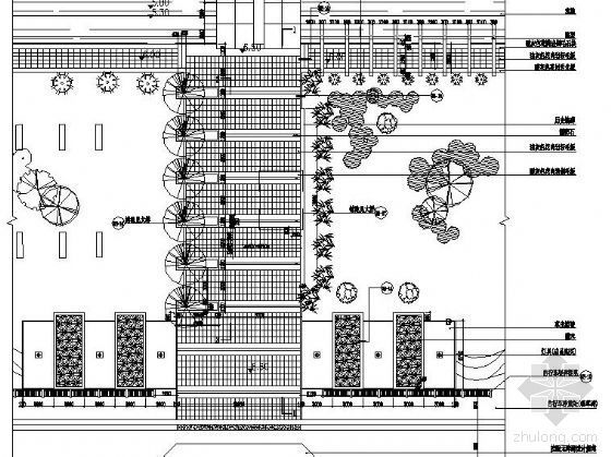 车道入口截水沟大样资料下载-某大门入口施工大样