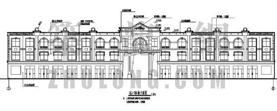 政府办公楼三层资料下载-某乡政府办公楼建筑施工图