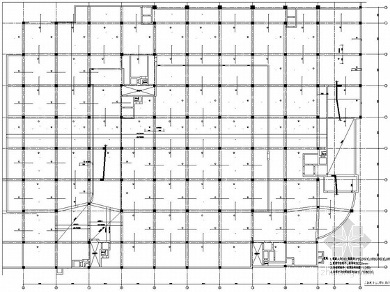 结构图含建施资料下载-科技大厦甲类掘开式地下室结构图（含建施）