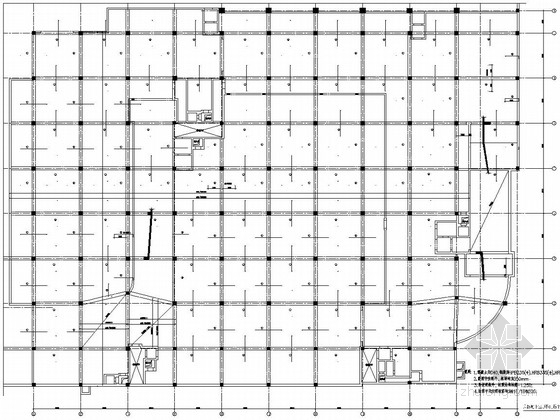 地下室建筑图结构图资料下载-科技大厦甲类掘开式地下室结构图（含建施）