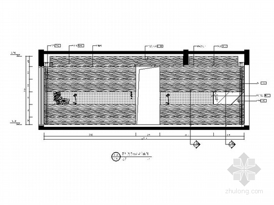 [深圳]新中式设计风格三居室精装样板房室内竣工图立面图 