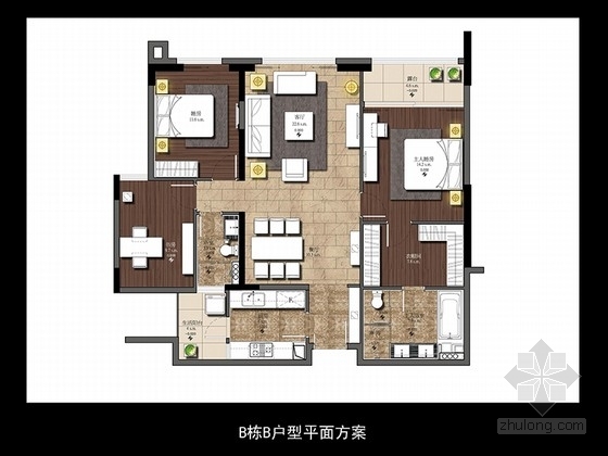 多层酒店现代感设计资料下载-[广东]名师设计现代感的三套不同户型样板间设计方案