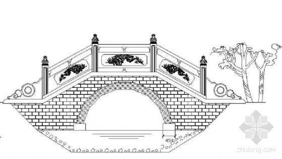 仿古拱桥CAD资料下载-某仿古拱桥施工大样图