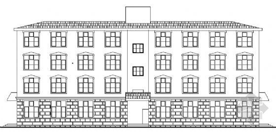 美国新泽西四层公寓资料下载-某四层老年公寓建筑方案图