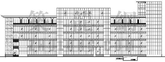 办公资料室CAD资料下载-某现代办公楼建筑施工图
