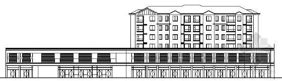 住宅底商建筑方案设计资料下载-某六层底商住宅楼方案设计 （7号楼）