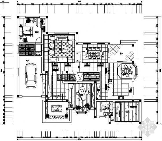 别墅楼顶花园设计图资料下载-别墅设计图
