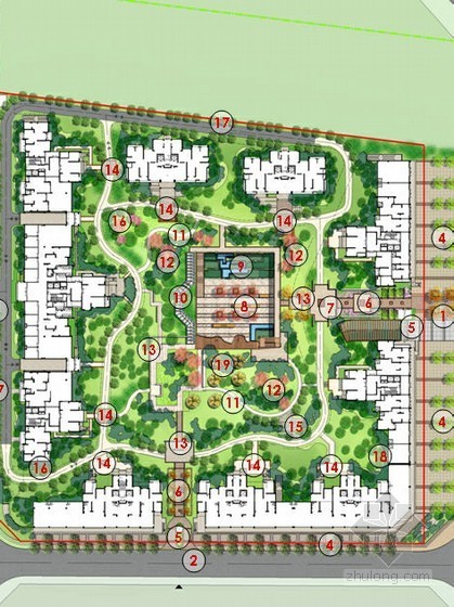 小区中式园林景观设计方案资料下载-[成都]小区景观概念设计方案