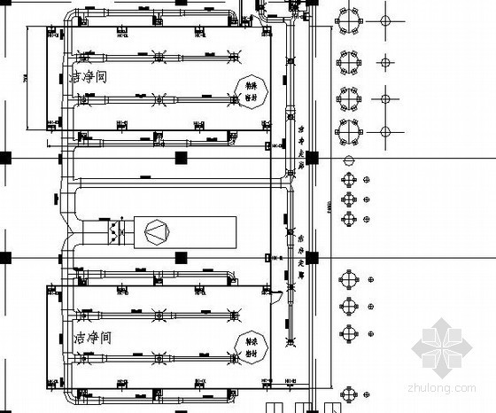 10万级净化车间施工图资料下载-10万级药用淀粉车间净化工程通风空调设计