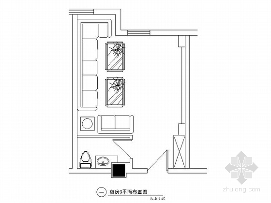 欧式吊顶装修图资料下载-某欧式娱乐会所包房3装修图