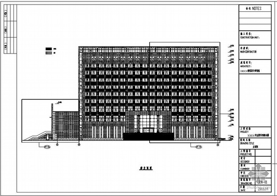 铝合金窗大样节点CAD资料下载-某法院幕墙工程设计图