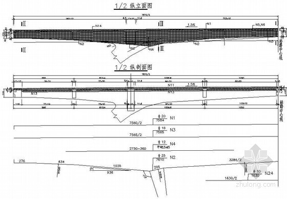 高速公路斜腿刚构图纸资料下载-19+38+19m预应力混凝土铰接斜腿刚构桥全套设计图纸