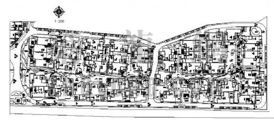 住宅区设计平面图规划资料下载-某别墅区规划平面图