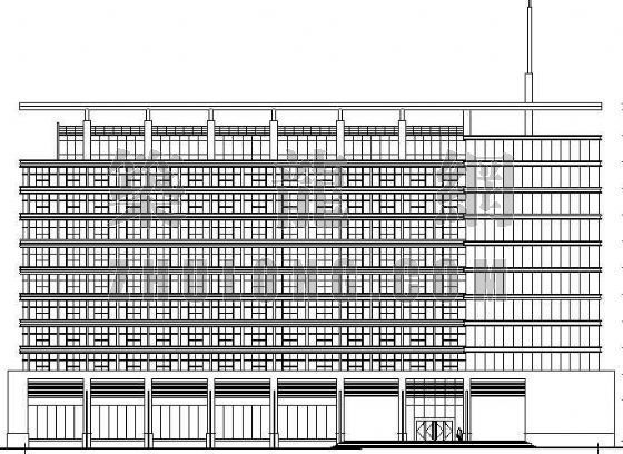 框架办公楼建筑设计资料下载-某11层办公楼建筑设计方案