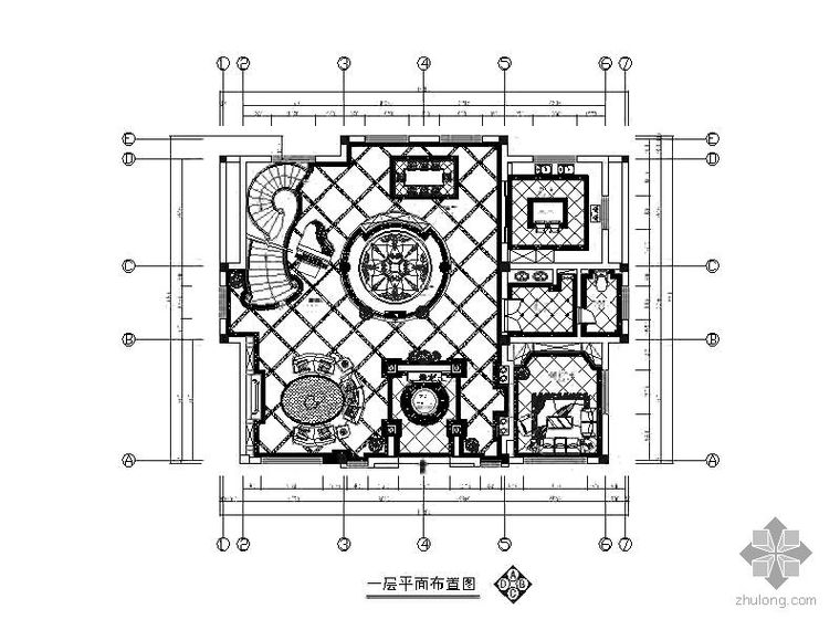 藏式风格别墅装修资料下载-田园风格别墅装修图