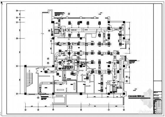 酒店一层中央空调设计图资料下载-餐厅中央空调设计图