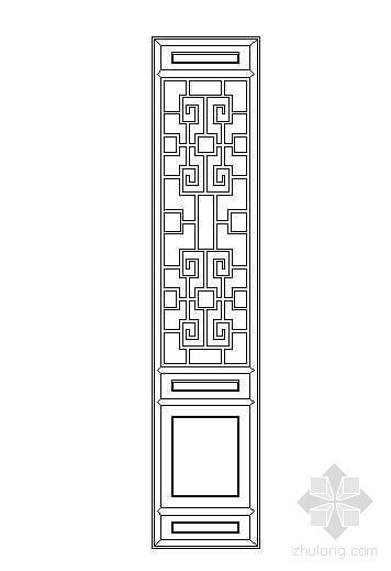 CAD中式门模块资料下载-CAD古门模块（一）