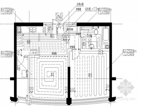 市电动力配电系统设计资料下载-[辽宁]住宅建筑群暖通系统设计施工图纸（含动力设计）