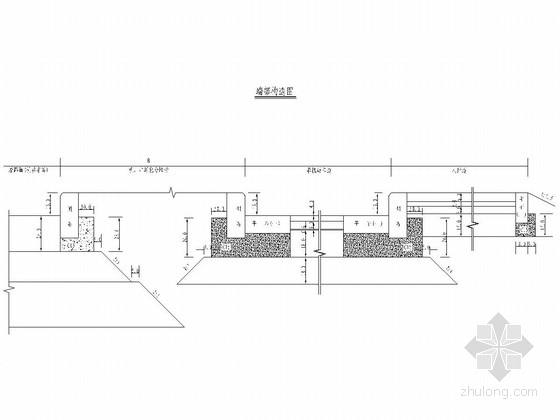 标准宽度50m市政道路全套施工图（135张）-端部构造图 