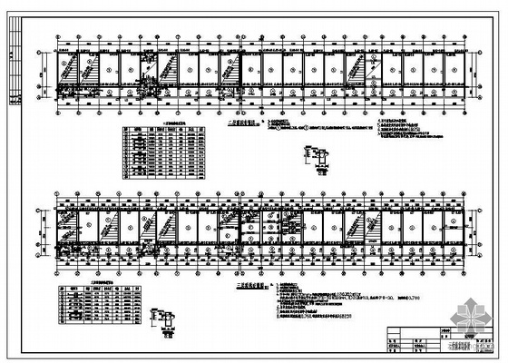 聊城某三层砖混教学楼建筑结构图-3