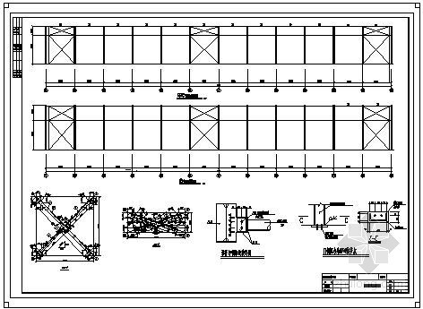 [学士]某48米跨门式钢架厂房结构设计图- 